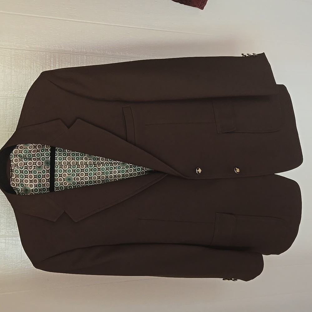 Vintage Brown 80s-70s Mens Blazer